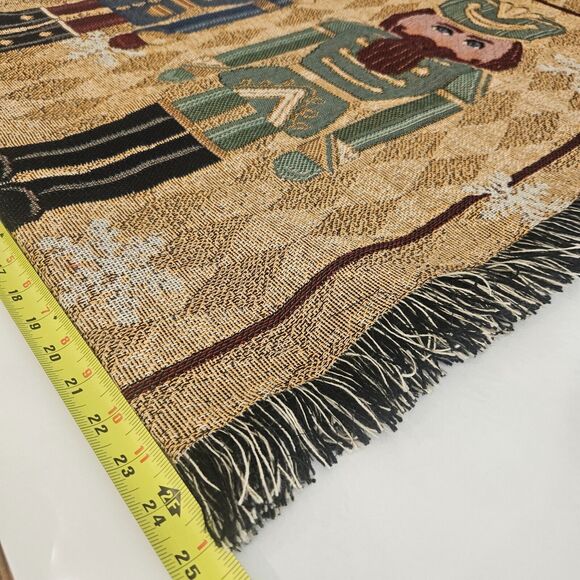 Mohawk Tapestry Blanket Throw Soldier Men Nutcracker Christmas Holiday - Picture 4 of 5